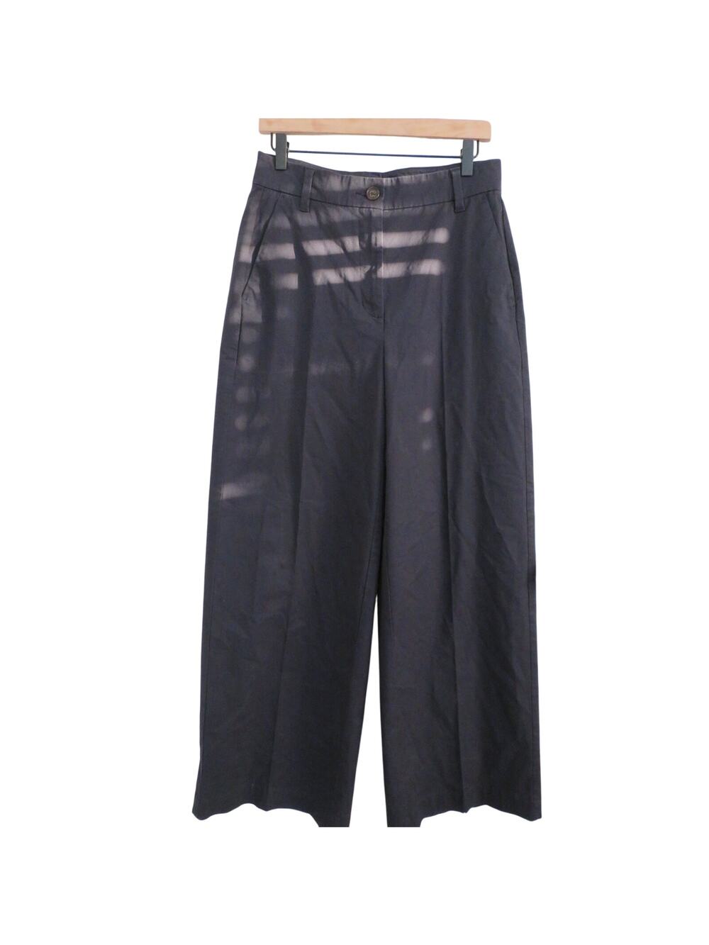 Old Navy Women Sz 8 Black Extra High Rise Wide Leg Pant Dressy Minimalist Office